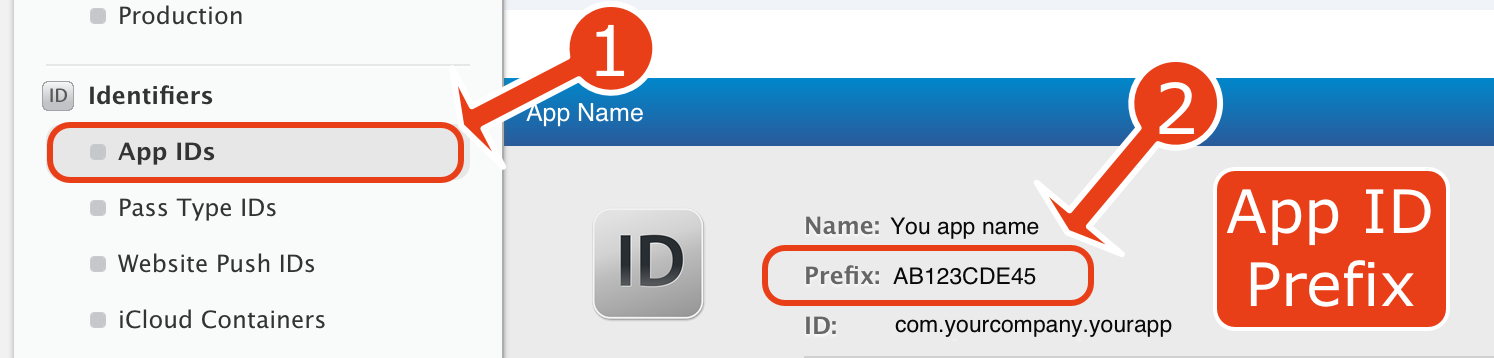 Determine App ID Prefix