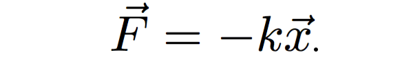 Harmonic oscillator equation: F=-kx