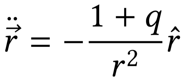 The equation of motion of two bodies
