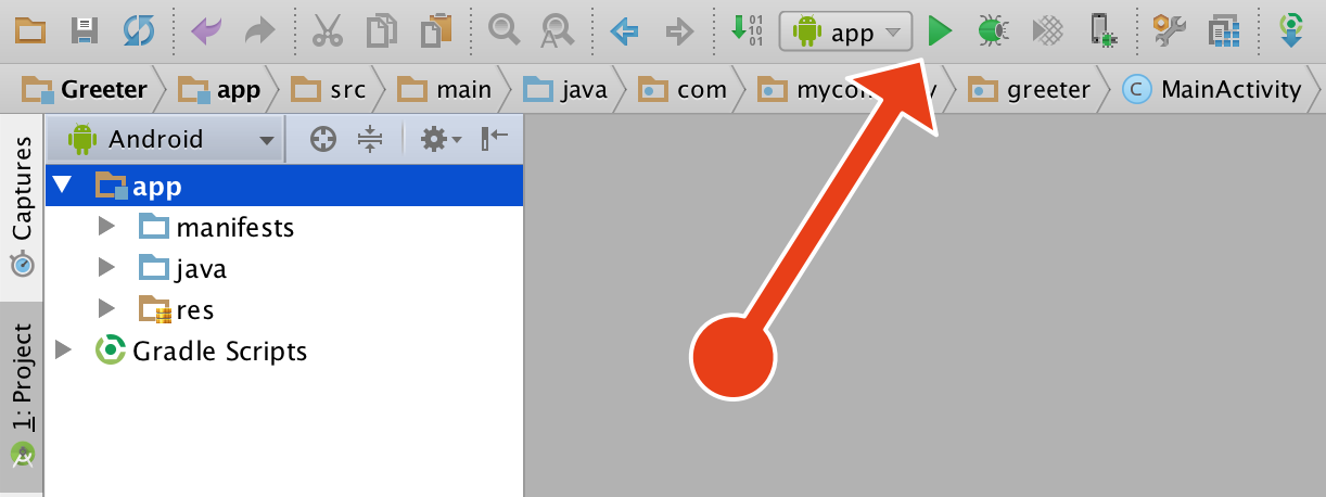 Run the app in Android Studio