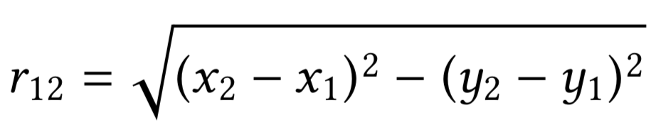 The length of vector v12
