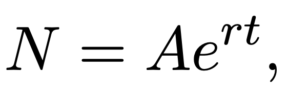 Solution to differential equation.