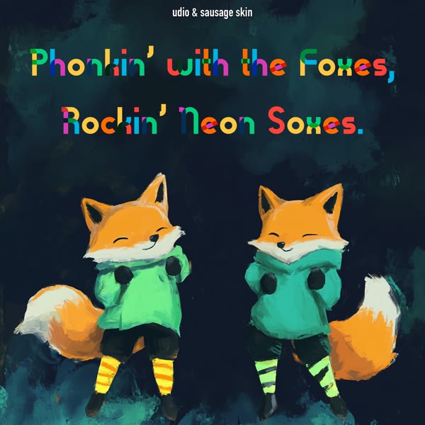 Sausage Skin - phonkin’ with the foxes, rockin’ neon soxes